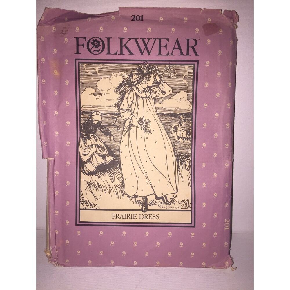 Vintage FOLKWEAR Prairie Dress pattern # 201